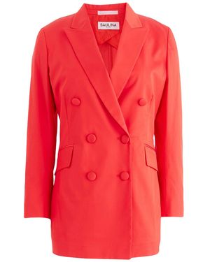 SAULINA Milano Blazer Cotton, Viscose, Elastane - Red