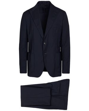 Tagliatore Midnight Suit Virgin Wool, Elastane - Blue