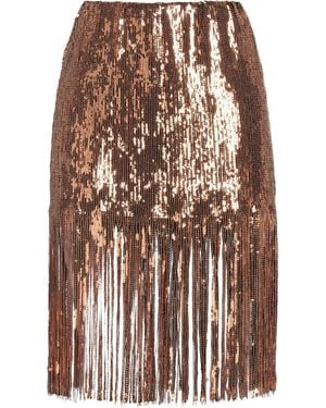 Maliparmi Midi Skirt Polyester, Elastic Fibers - Brown