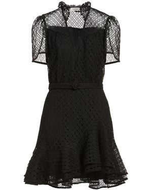 Sandro Mini Dress Polyester - Black