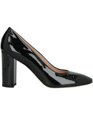 Walter Violet Pumps Leather - Black