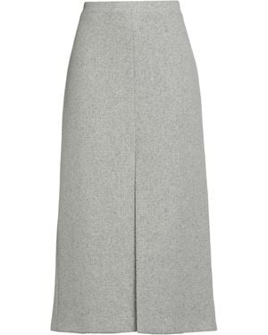 Erika Cavallini Semi Couture Midi Skirt Virgin Wool, Polyamide, Silk - Gray