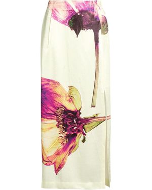 Issey Miyake Maxi Skirt Acetate - White