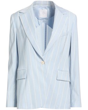 Eleventy Sky Blazer Wool, Viscose, Elastane - Blue