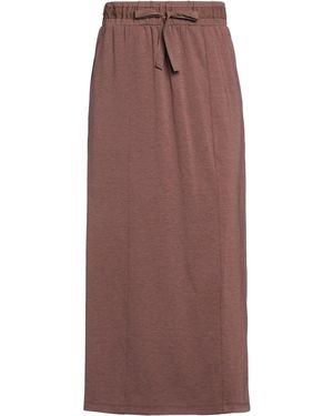 Weekend by Maxmara Midi Skirt Lyocell, Cotton, Polyester, Elastane - Brown