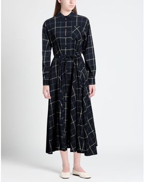 オールインワン・サロペット Aspesi Midnight Blue Cady Crepe Long Dress Aspesi Midnight Blue Cady Crepe Long Dress | ShopSimon
