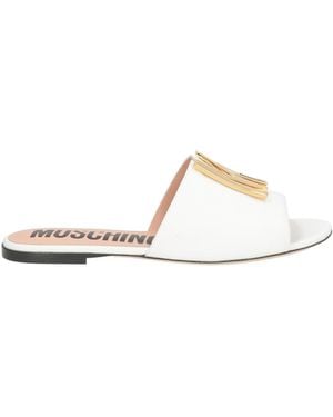 Moschino Sandals Calfskin - White
