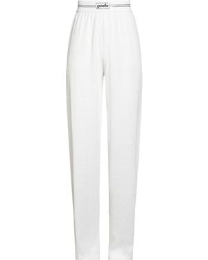 Gaelle Paris Trousers Polyester, Elastane - White