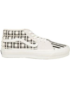 Vans Sneakers Leather, Textile Fibers - White