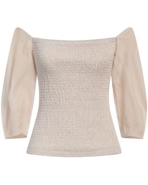 Gabriela Hearst Top Linen, Silk, Elastane - White