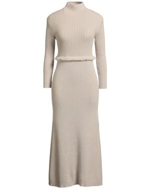 Agnona Midi-Kleid - Natur