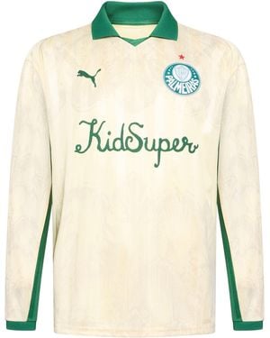 PUMA Kidsuper Sep Ls Retro Shirt Cream Polo Shirt Polyester - Natural