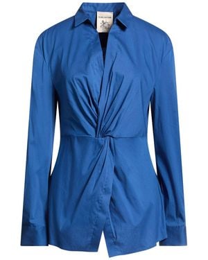 Semicouture Top Cotton, Polyamide, Elastane - Blue