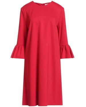 MEIMEIJ Midi Dress Viscose, Polyamide, Elastane - Red