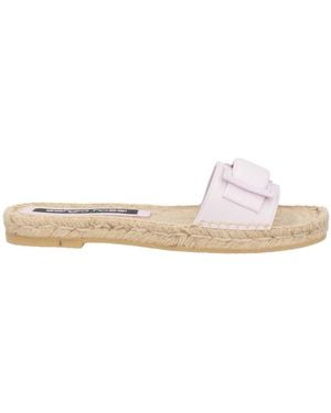 Sergio Rossi Lilac Espadrilles Leather - Natural