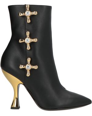 Moschino Ankle Boots Calfskin - Black