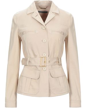 Alberta Ferretti Jacket Cotton, Elastane - Natural