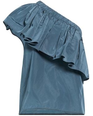 GIADA CURTI RESORT Top Acetate, Polyester - Blue