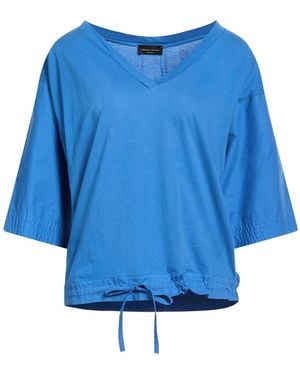 Roberto Collina Azure T-Shirt Cotton - Blue