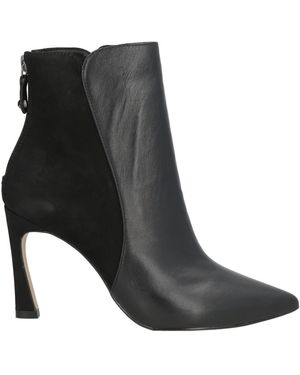 Miss Unique Ankle Boots Soft Leather - Black