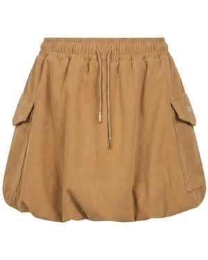 DISCLAIMER Sand Mini Skirt Polyester - Natural