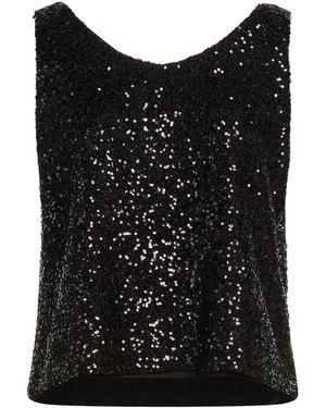 Manila Grace Top Polyester, Elastane - Black