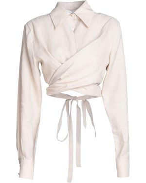 Nineminutes Top Linen - White