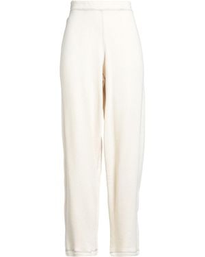 Baserange Cream Trousers Recycled Cotton - White