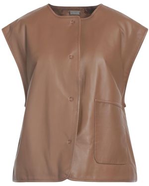UTZON Vest Lambskin - Brown