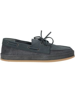 Hogan Slate Loafers Leather - Blue