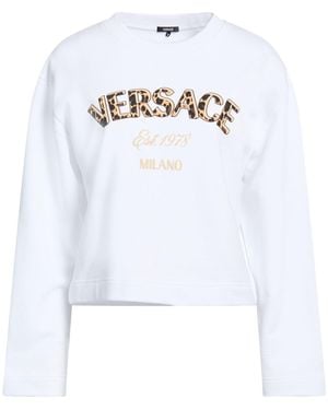 Versace Sweatshirt Cotton, Elastane - White
