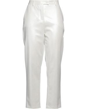 Imperial Trousers Polyester, Viscose, Elastane - White