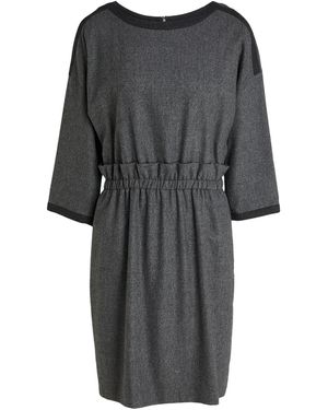 Emporio Armani Icon Mini Dress Virgin Wool, Cashmere, Elastane - Gray