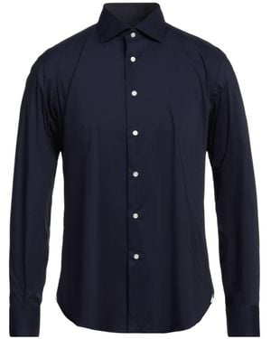 Mattabisch Stretch Cotton-Blend Slim-Fit Shirt - Blue