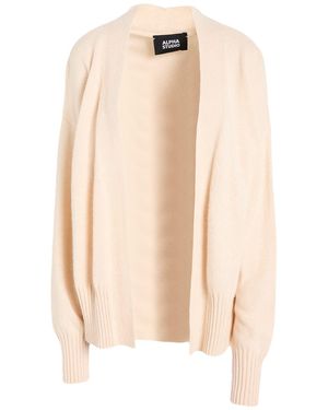 Alpha Studio Cream Cardigan Wool, Viscose, Polyamide, Cashmere - Natural