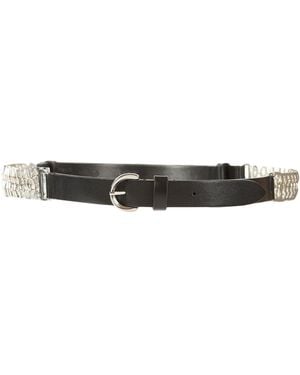 Pinko Belt Leather, Metal - Black