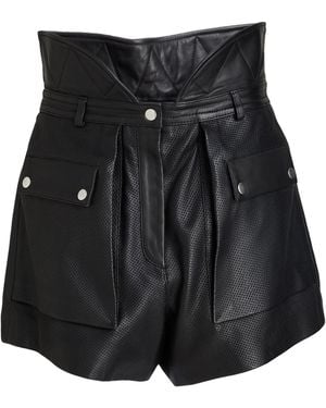 Philosophy Di Lorenzo Serafini Shorts & Bermuda Shorts Sheepskin - Black