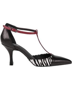 Ovyè Court Shoes Leather - Black