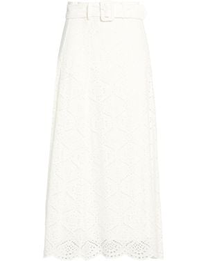 Veronica Beard Midi Skirt Cotton - White