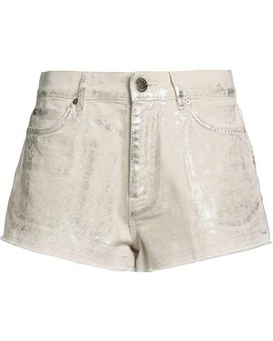 Pinko Denim Denim Shorts Cotton - Natural