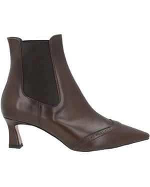 J.A.P. JOSE ANTONIO PEREIRA Dark Ankle Boots Calfskin - Brown