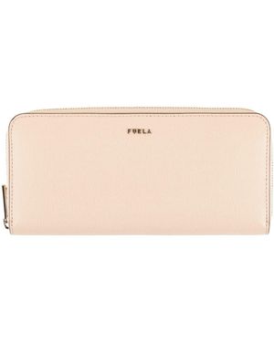 Furla Babylon Xl Zip Around Sl -- Wallet Soft Leather - Natural
