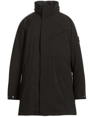 Stone Island Coat Polyester, Elastane, Polyurethane Resin - Black
