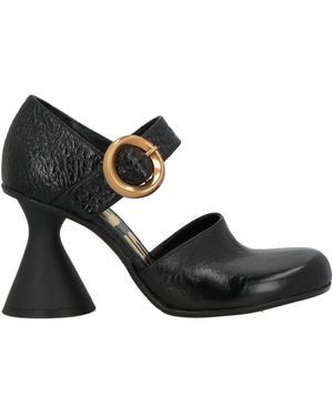 Ras Court Shoes Leather - Black