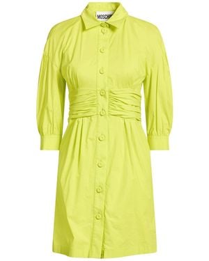 Moschino Mini Dress Cotton, Elastane - Yellow