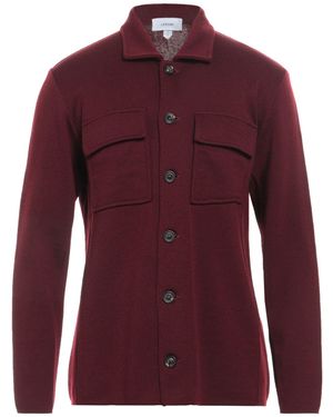 Lardini Burgundy Cardigan Wool - Red