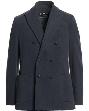 Circolo 1901 Midnight Blazer Virgin Wool, Cotton - Blue