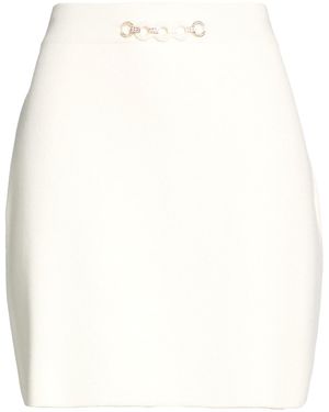 Twinset Mini Skirt Viscose, Polyamide, Polyester, Elastane - White