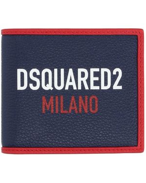 DSquared² Wallet Calfskin - Blue