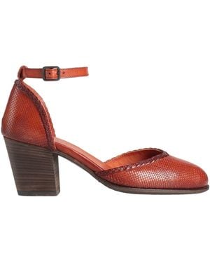 Pantanetti Tan Pumps Leather - Red